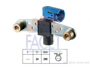 FACET 9.0545 jutiklis, alkūninio veleno impulsas; impulso jutiklis, smagratis 
 Elektros įranga -> Jutikliai
23750-00Q0E, 82 00 468 647, 82 00 647 556