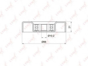 LYNXauto PB-7034 kreipiantysis skriemulys, V formos rumbuotas diržas 
 Diržinė pavara -> V formos rumbuotas diržas/komplektas -> Laisvasis/kreipiamasis skriemulys
16603-23010-000, 16603-23011-000