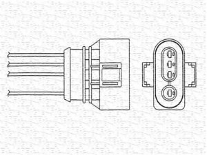 MAGNETI MARELLI 460000251010 lambda jutiklis 
 Išmetimo sistema -> Jutiklis/zondas
021 906 265 R, 030 906 265 BD, 95 VW 9F472 EA