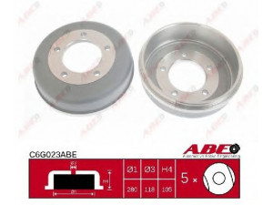 ABE C6G023ABE stabdžių būgnas 
 Stabdžių sistema -> Būgninis stabdys -> Stabdžių būgnas
4041429, 4078769, 4078770, 4446218