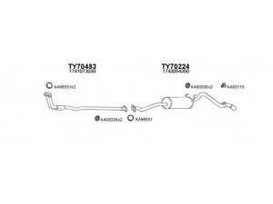 VENEPORTE 700032 išmetimo sistema 
 Išmetimo sistema -> Išmetimo sistema, visa