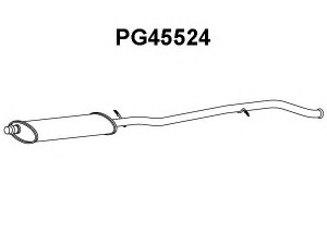 VENEPORTE PG45524 priekinis duslintuvas 
 Išmetimo sistema -> Duslintuvas
1717L3, 9641490880