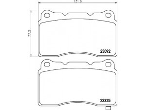 HELLA PAGID 8DB 355 006-601 stabdžių trinkelių rinkinys, diskinis stabdys 
 Techninės priežiūros dalys -> Papildomas remontas
26296FE040, 26296FE041, 4605A049