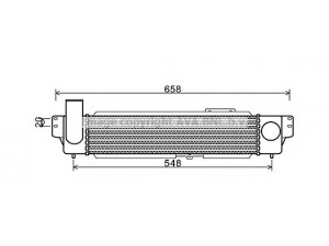 AVA QUALITY COOLING KA4140 tarpinis suslėgto oro aušintuvas, kompresorius 
 Variklis -> Oro tiekimas -> Įkrovos agregatas (turbo/superįkrova) -> Tarpinis suslėgto oro aušintuvas
281904A101