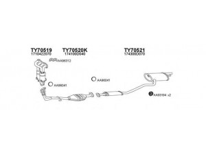 VENEPORTE 700090 išmetimo sistema