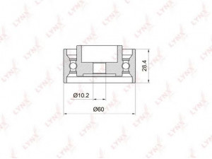 LYNXauto PB-3020 kreipiantysis skriemulys, paskirstymo diržas 
 Diržinė pavara -> Paskirstymo diržas/komplektas -> Laisvasis/kreipiamasis skriemulys
3895193, XM346M250AA, FE1H-12-730