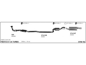 IMASAF 525000130 išmetimo sistema 
 Išmetimo sistema -> Išmetimo sistema, visa