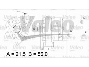 VALEO 436286 kintamosios srovės generatorius
