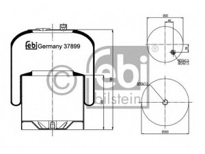 FEBI BILSTEIN 37899 dėklas, pneumatinė pakaba 
 Pakaba -> Pneumatinė pakaba
942 320 18 21, 942 320 19 21, 942 320 26 21