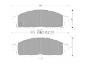 BOSCH 0 986 AB9 346 stabdžių trinkelių rinkinys, diskinis stabdys 
 Techninės priežiūros dalys -> Papildomas remontas