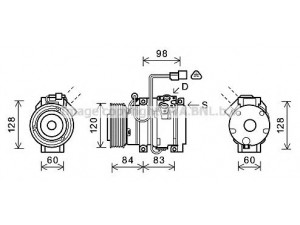 AVA QUALITY COOLING MTAK227 kompresorius, oro kondicionierius 
 Oro kondicionavimas -> Kompresorius/dalys
MR500877, MR568288