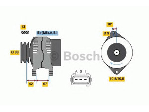 BOSCH 0 986 080 390 kintamosios srovės generatorius 
 Elektros įranga -> Kint. sr. generatorius/dalys -> Kintamosios srovės generatorius
F8RU 10300 BA, WL81 18300, WL81-18-300