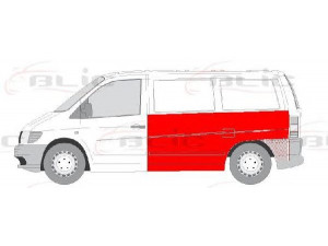 BLIC 6504-03-3541575P šoninis skydas 
 Kėbulas -> Kuro bakas/dalys