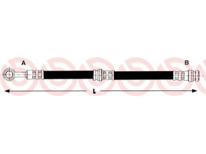BREMBO T 86 002 stabdžių žarnelė 
 Stabdžių sistema -> Stabdžių žarnelės
30870880, M862414, MB862414, MB950308