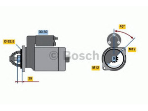 BOSCH 0 001 110 068 starteris