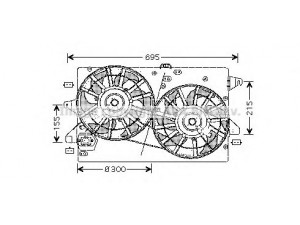 AVA QUALITY COOLING FD7503 ventiliatorius, radiatoriaus 
 Aušinimo sistema -> Oro aušinimas
1117753, 1149132, 1152920, 1152921
