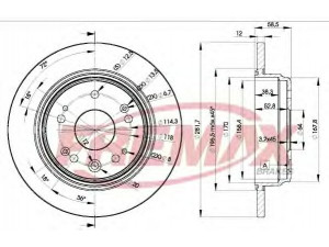 FREMAX BD-1706 stabdžių diskas 
 Stabdžių sistema -> Diskinis stabdys -> Stabdžių diskas
42510-SA7-J50