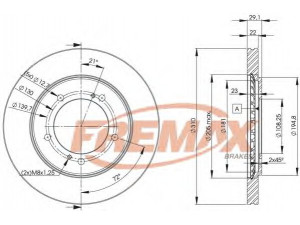 FREMAX BD-6010 stabdžių diskas 
 Stabdžių sistema -> Diskinis stabdys -> Stabdžių diskas
55211-65D10, 55211-65D11, 55211-65D12