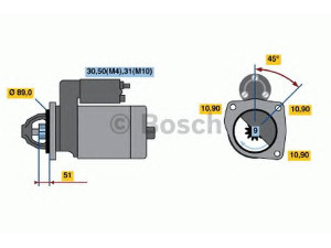 BOSCH 0 001 369 025 starteris