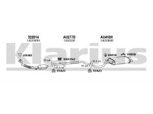 KLARIUS 931244U išmetimo sistema