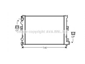 AVA QUALITY COOLING CNA2078 radiatorius, variklio aušinimas 
 Aušinimo sistema -> Radiatorius/alyvos aušintuvas -> Radiatorius/dalys
1301P2, 1301W1, 1473910080, 1476529080