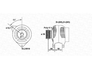 MAGNETI MARELLI 943356966010 kintamosios srovės generatorius 
 Elektros įranga -> Kint. sr. generatorius/dalys -> Kintamosios srovės generatorius
5705L2, 5705N2, 5705N3, 9620333380