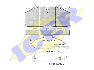 ICER 151253-120 stabdžių trinkelių rinkinys, diskinis stabdys 
 Techninės priežiūros dalys -> Papildomas remontas
12182145, 12999577, 12999667, 12999743
