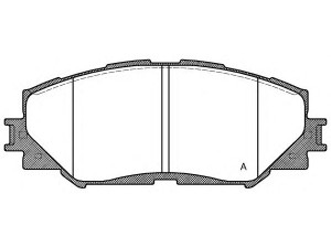 OPEN PARTS BPA1232.00 stabdžių trinkelių rinkinys, diskinis stabdys 
 Techninės priežiūros dalys -> Papildomas remontas
0446512610, 0446502220, 0446512610