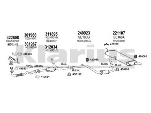KLARIUS 790464E išmetimo sistema 
 Išmetimo sistema -> Išmetimo sistema, visa