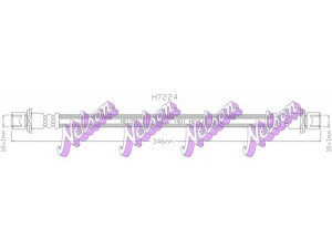 Brovex-Nelson H7224 stabdžių žarnelė 
 Stabdžių sistema -> Stabdžių žarnelės
9004922185, 9004922185000