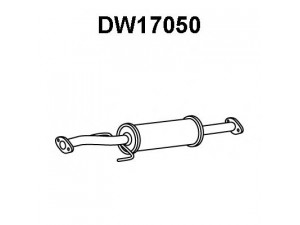 VENEPORTE DW17050 priekinis duslintuvas 
 Išmetimo sistema -> Duslintuvas
96564099