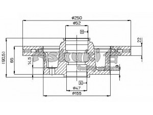 ASHUKI 0990-9203 stabdžių diskas
FA66-33-251, FA66-33-251B