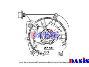 AKS DASIS 741260N vidaus pūtiklis 
 Šildymas / vėdinimas -> Orpūtė/dalys
2108205242, 2108206842, A2108205242