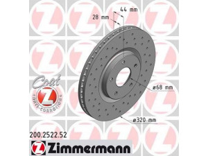 ZIMMERMANN 200.2522.52 stabdžių diskas 
 Stabdžių sistema -> Diskinis stabdys -> Stabdžių diskas
40206-ET01A, 40206-9828R