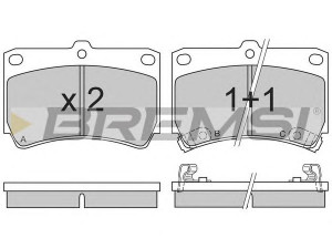 BREMSI BP2489 stabdžių trinkelių rinkinys, diskinis stabdys 
 Techninės priežiūros dalys -> Papildomas remontas
F1CZ2001A, F1CZ2001B, F4BZ2001A