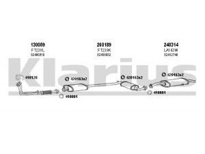 KLARIUS 510064E išmetimo sistema 
 Išmetimo sistema -> Išmetimo sistema, visa