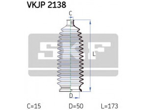 SKF VKJP 2138 gofruotoji membrana, vairavimas 
 Vairavimas -> Gofruotoji membrana/sandarinimai