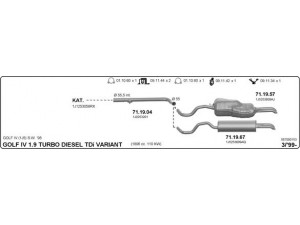 IMASAF 587000153 išmetimo sistema