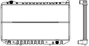 SAKURA  Automotive 1271-0201 radiatorius, variklio aušinimas
