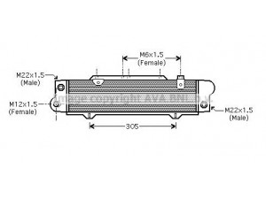 AVA QUALITY COOLING MS3346 alyvos aušintuvas, variklio alyva 
 Aušinimo sistema -> Radiatorius/alyvos aušintuvas -> Alyvos aušintuvas
1081800265