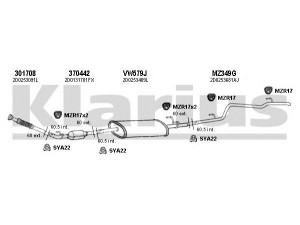 KLARIUS 931094U išmetimo sistema 
 Išmetimo sistema -> Išmetimo sistema, visa