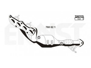 ERNST 760621 katalizatoriaus keitiklis; kolektoriaus katalizatorius 
 Išmetimo sistema -> Katalizatoriaus keitiklis
LF69-20-50X, LF69-20-50XA, LFZ2-20-50XC