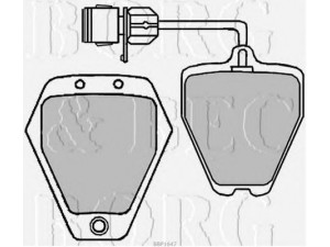 BORG & BECK BBP1647 stabdžių trinkelių rinkinys, diskinis stabdys 
 Techninės priežiūros dalys -> Papildomas remontas
441615105AA, 441615106AA, 441698151G