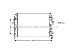 AVA QUALITY COOLING MZ2206 radiatorius, variklio aušinimas 
 Aušinimo sistema -> Radiatorius/alyvos aušintuvas -> Radiatorius/dalys
LFG115200E