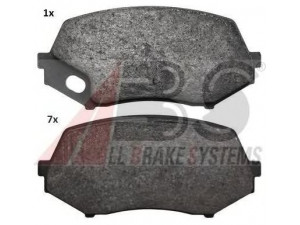 A.B.S. 37771 stabdžių trinkelių rinkinys, diskinis stabdys 
 Techninės priežiūros dalys -> Papildomas remontas
MK528945, MK529908