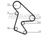 ROULUNDS RUBBER RR1406 paskirstymo diržas 
 Techninės priežiūros dalys -> Papildomas remontas
5985163, 1356863010, 1356863020