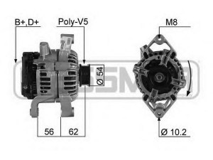 MESSMER 210352 kintamosios srovės generatorius 
 Elektros įranga -> Kint. sr. generatorius/dalys -> Kintamosios srovės generatorius
09 133 600, 12 04 123, 62 04 076