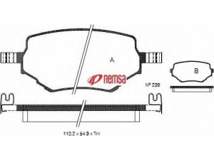 METZGER 0594.02 stabdžių trinkelių rinkinys, diskinis stabdys 
 Techninės priežiūros dalys -> Papildomas remontas
55200-65D00, 55200-65D01, 55200-65D10