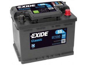 EXIDE EC550 starterio akumuliatorius; starterio akumuliatorius 
 Elektros įranga -> Akumuliatorius
8N7 915 105 AK, 8N7 915 105A, 01579A101K