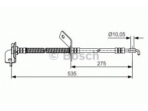 BOSCH 1 987 481 414 stabdžių žarnelė 
 Stabdžių sistema -> Stabdžių žarnelės
58731 2L000, 58731 1H000, 58731 1M000